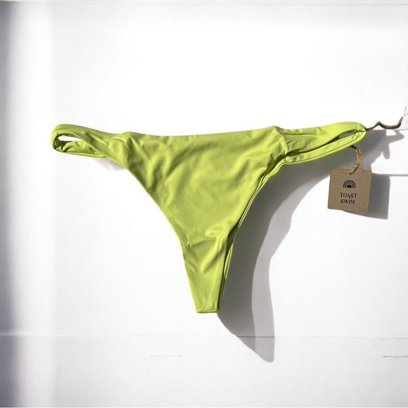 🌻NEW w/tags Free People x Toast Signature Skimpy Bikini Bottom in Daiquiri XL - Picture 3 of 14